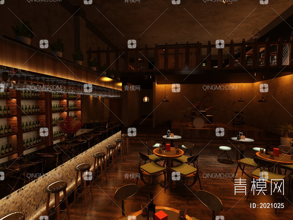 酒吧3D模型下载【ID:2021025】