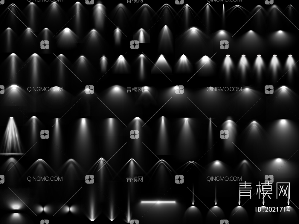 PSD免抠光域网灯光特效射灯光晕psd下载【ID:2021714】