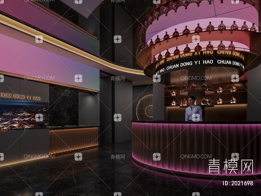 酒吧 吧台3D模型下载【ID:2021698】