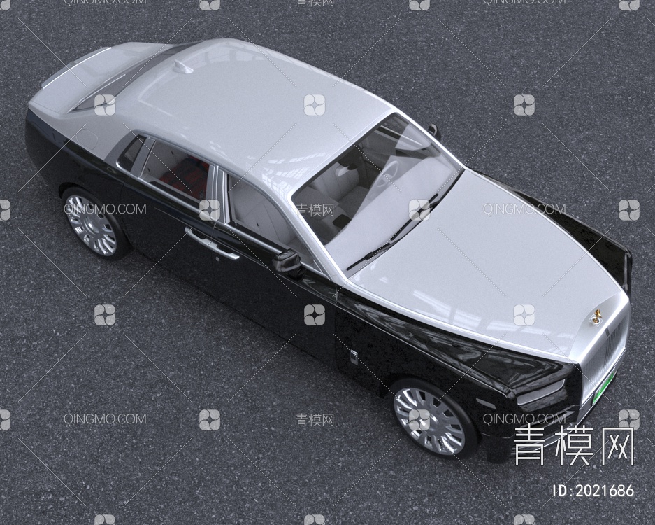 2021款劳斯莱斯幻影豪车汽车3D模型下载【ID:2021686】