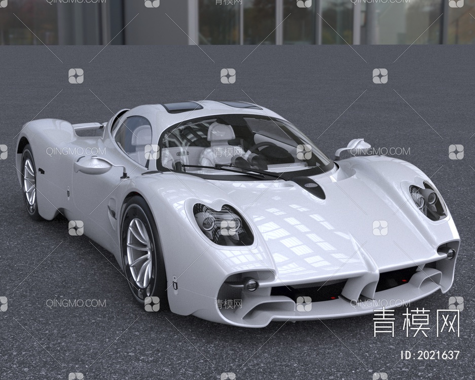 2023款帕加尼乌托邦跑车汽车3D模型下载【ID:2021637】