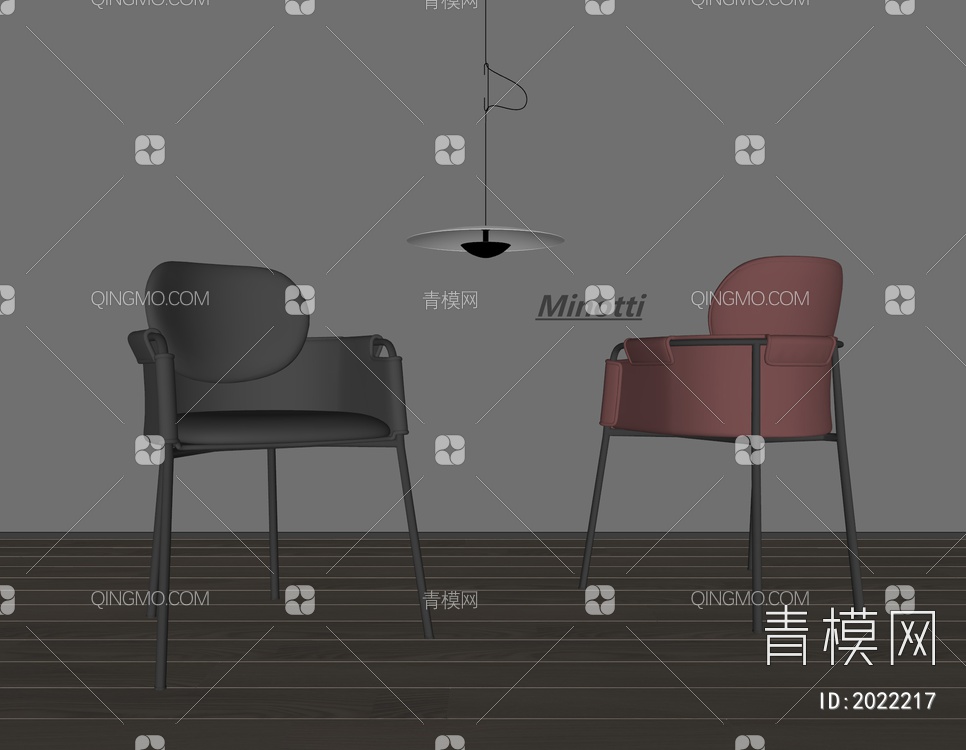 餐椅SU模型下载【ID:2022217】