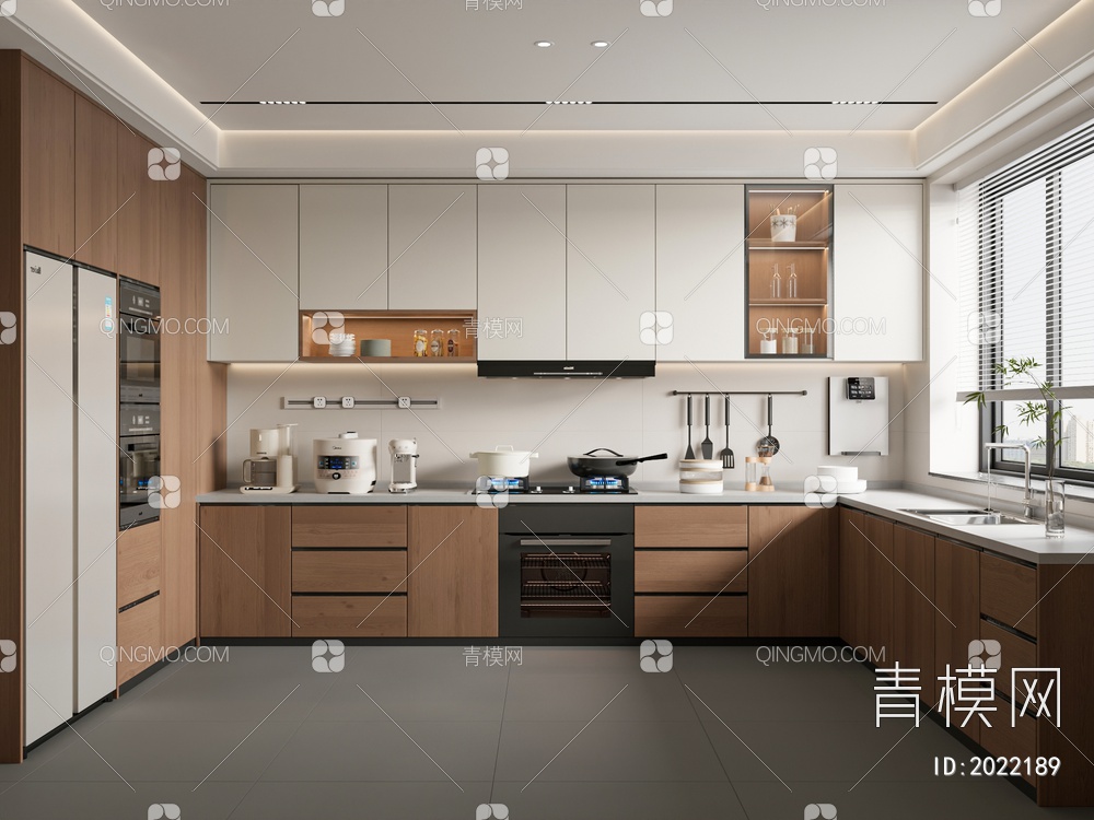 中古厨房3D模型下载【ID:2022189】