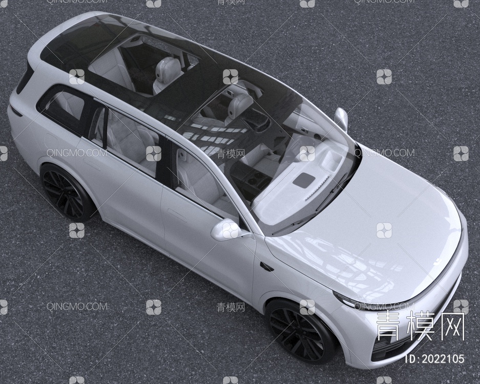 2023款理想L9新能源汽车6座车门可开3D模型下载【ID:2022105】