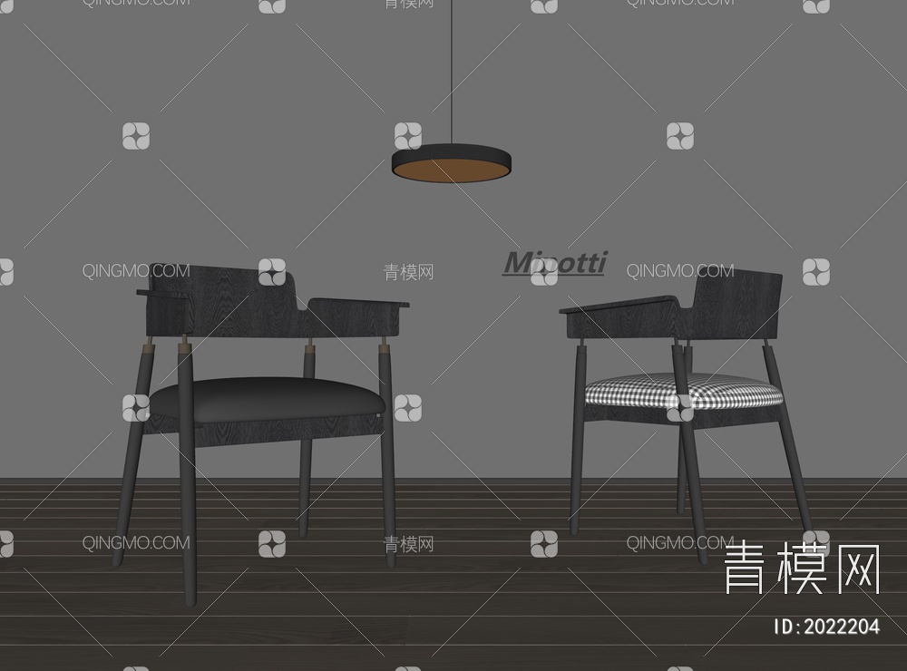 餐椅SU模型下载【ID:2022204】