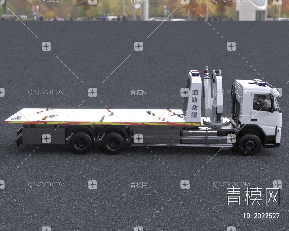 沃尔沃拖车3D模型下载【ID:2022527】