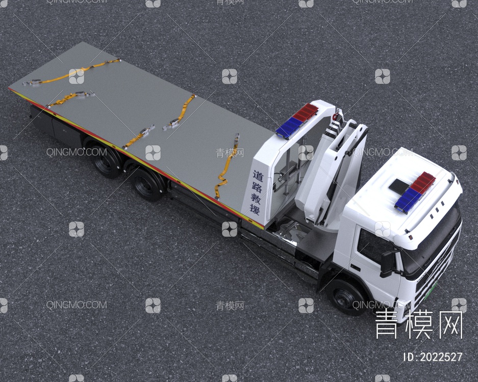 沃尔沃拖车3D模型下载【ID:2022527】