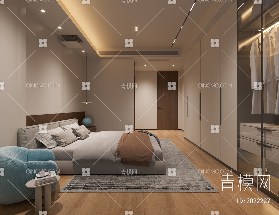 卧室3D模型下载【ID:2022227】