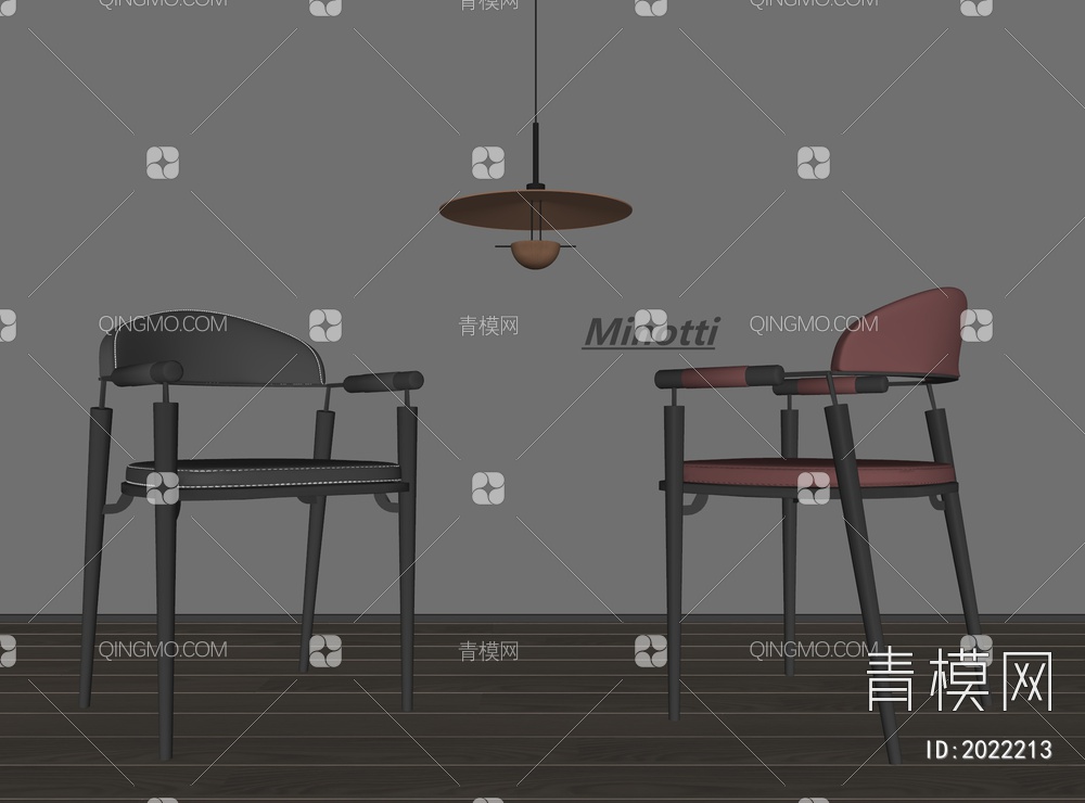 餐椅SU模型下载【ID:2022213】