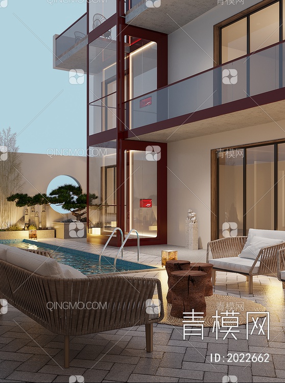 庭院3D模型下载【ID:2022662】