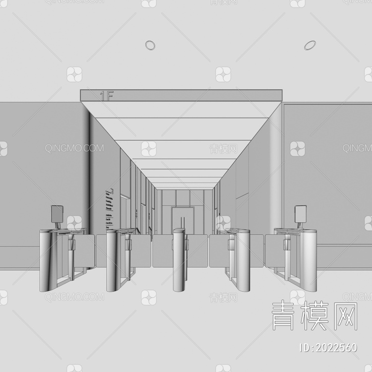 电梯厅3D模型下载【ID:2022560】