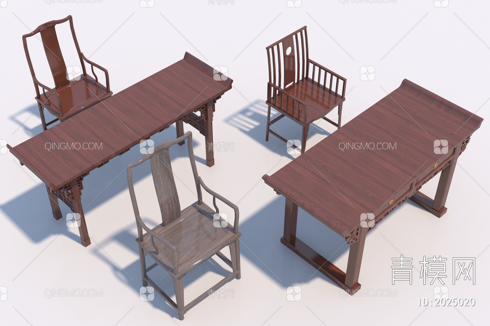 书桌椅3D模型下载【ID:2025020】