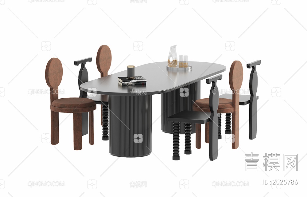 餐桌椅3D模型下载【ID:2025786】