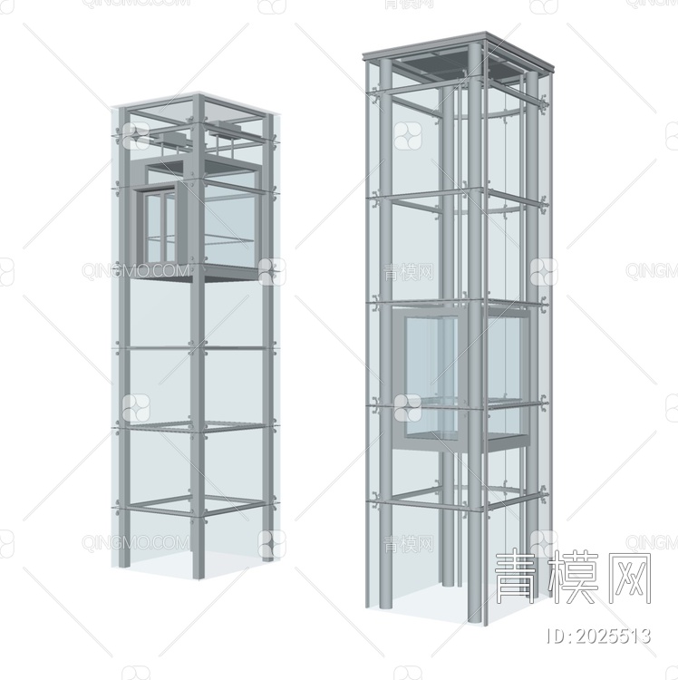 观光电梯SU模型下载【ID:2025513】
