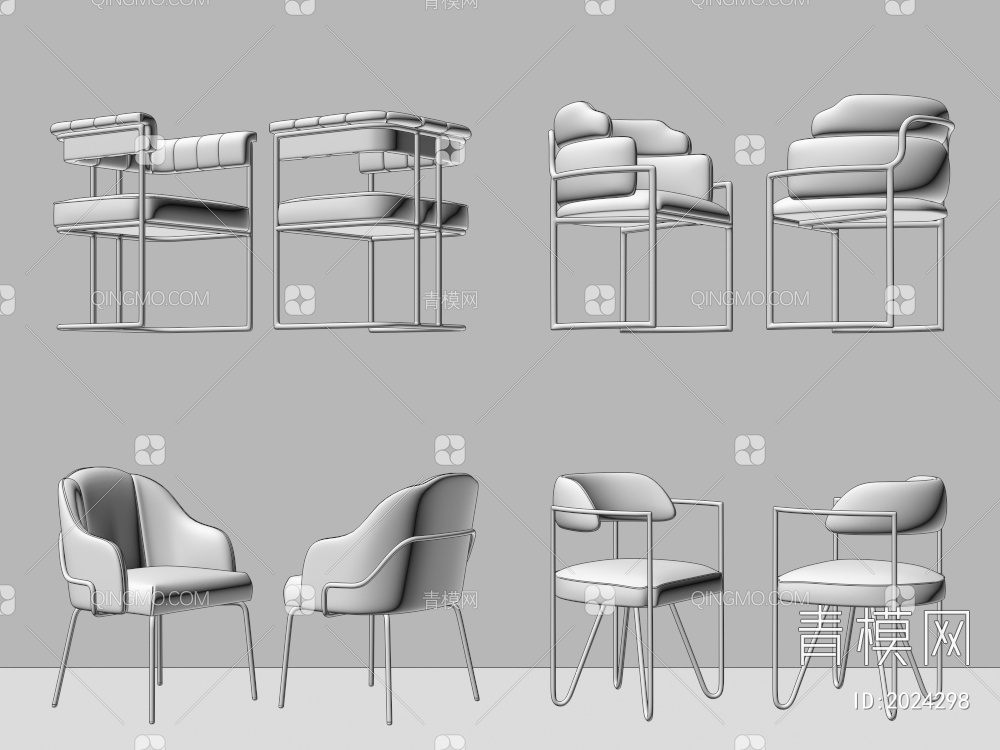 休闲椅子3D模型下载【ID:2024298】