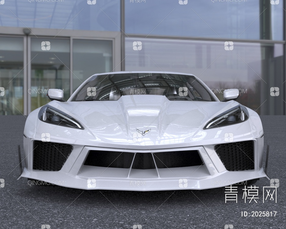 2021款雪弗莱克尔维特C8跑车超跑汽车3D模型下载【ID:2025817】