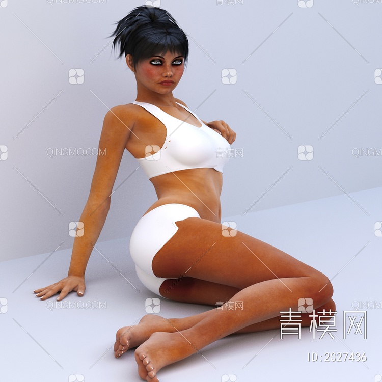 美女3D模型下载【ID:2027436】