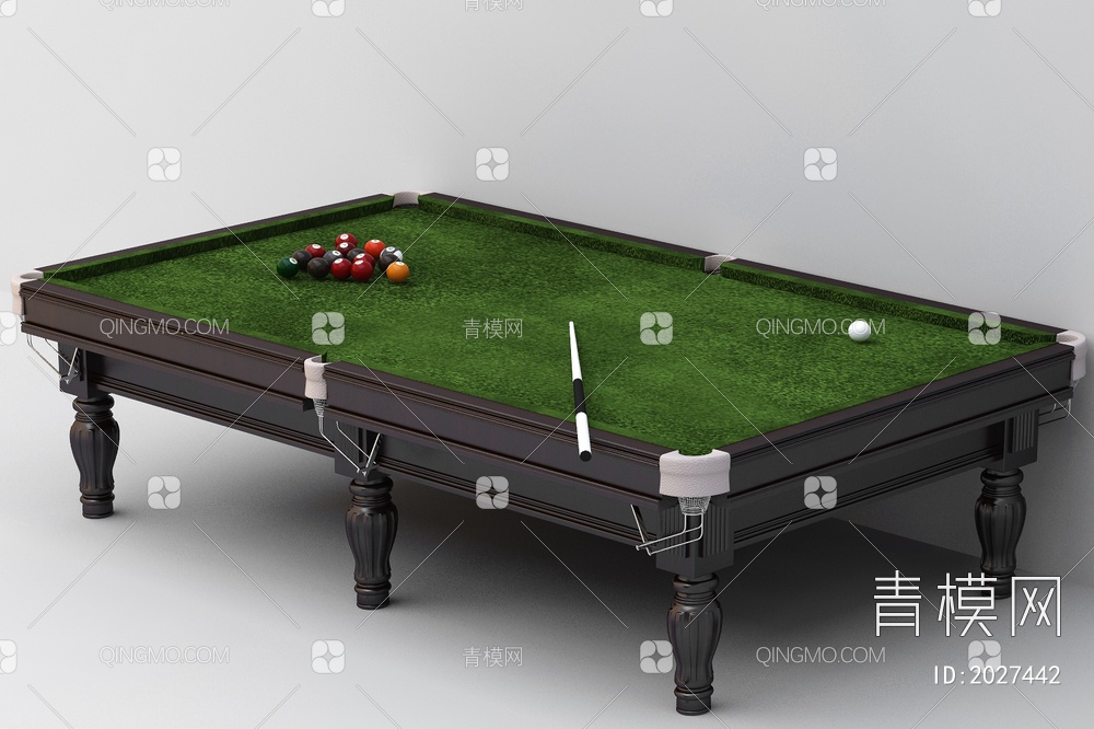 台球桌3D模型下载【ID:2027442】