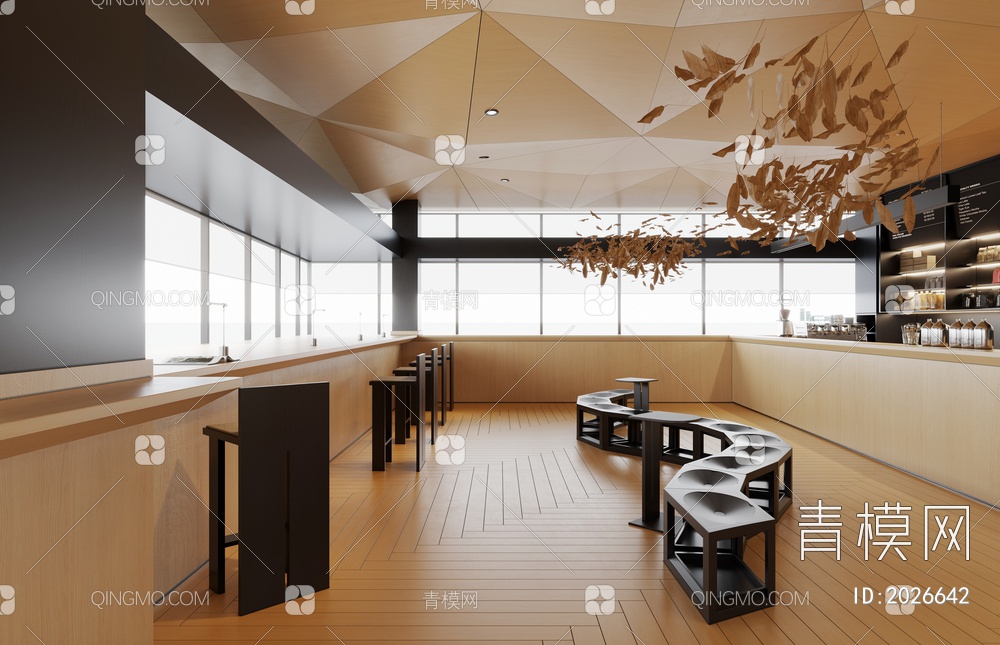 咖啡厅 操作台3D模型下载【ID:2026642】
