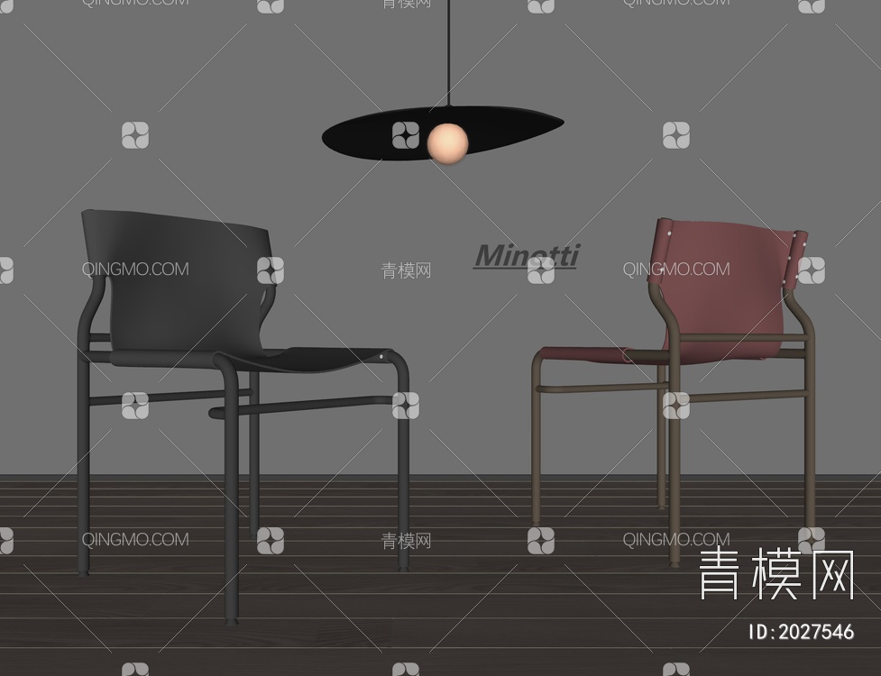 餐椅SU模型下载【ID:2027546】