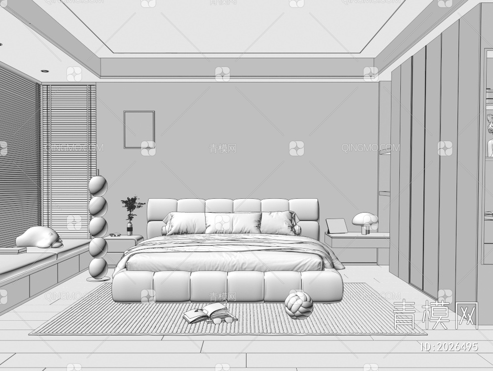 卧室3D模型下载【ID:2026495】