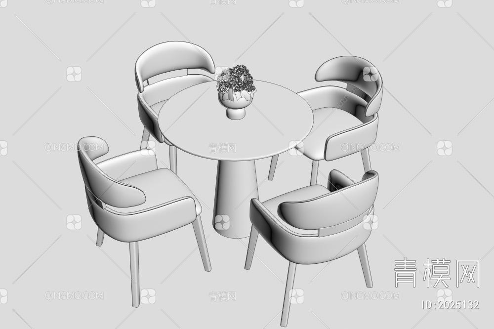 洽谈桌椅组合3D模型下载【ID:2025132】