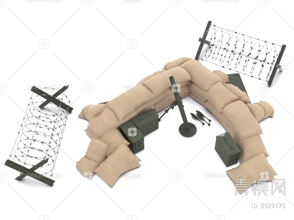 器材 军事设备3D模型下载【ID:2029173】