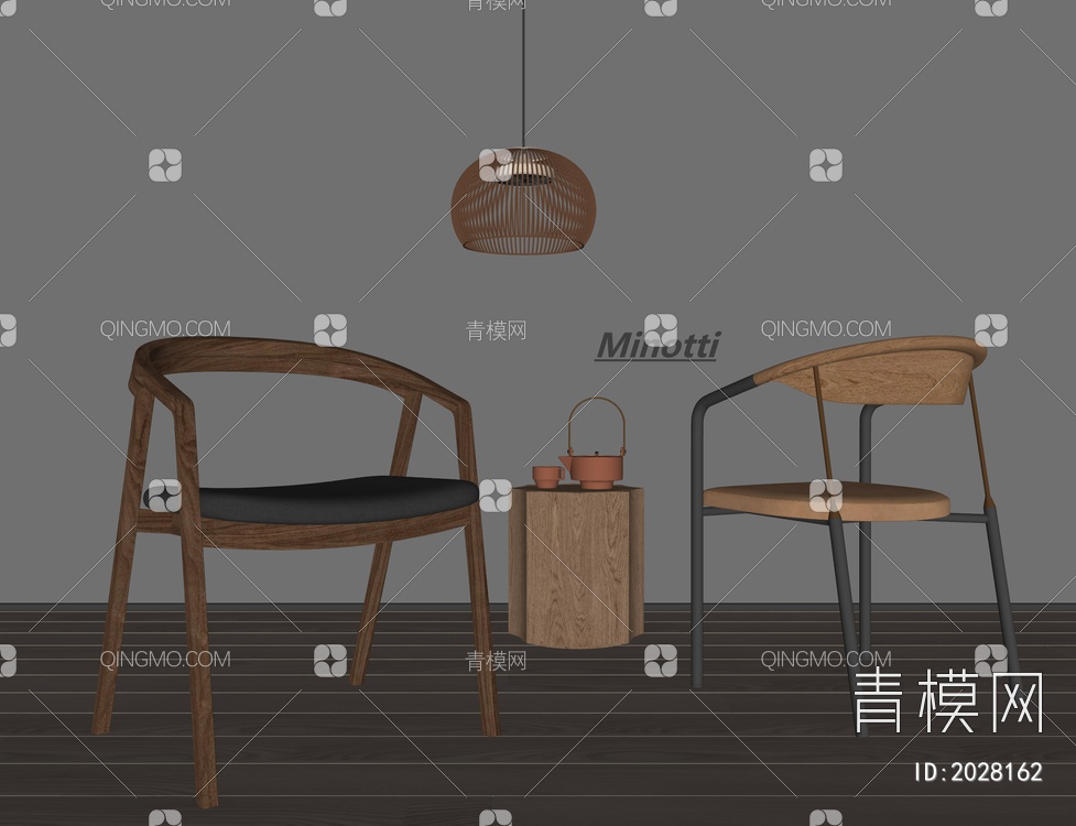 餐椅SU模型下载【ID:2028162】