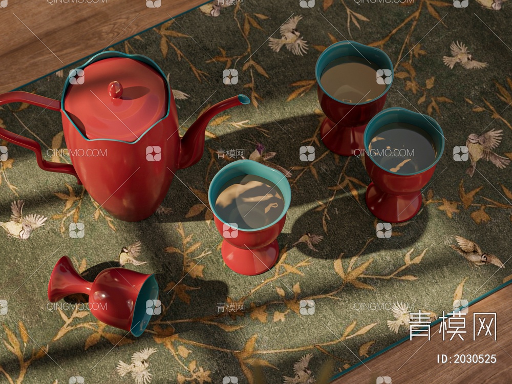 茶具SU模型下载【ID:2030525】
