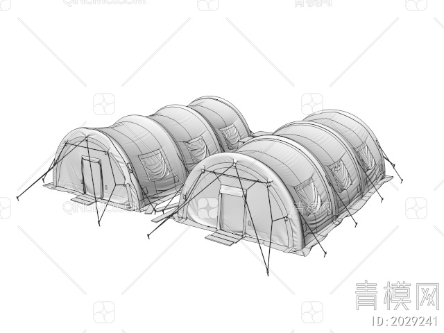 军事器材 户外军事帐篷3D模型下载【ID:2029241】