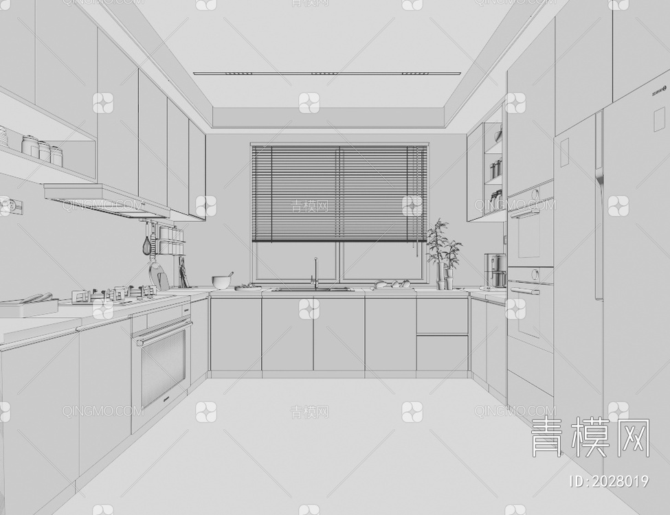 厨房3D模型下载【ID:2028019】