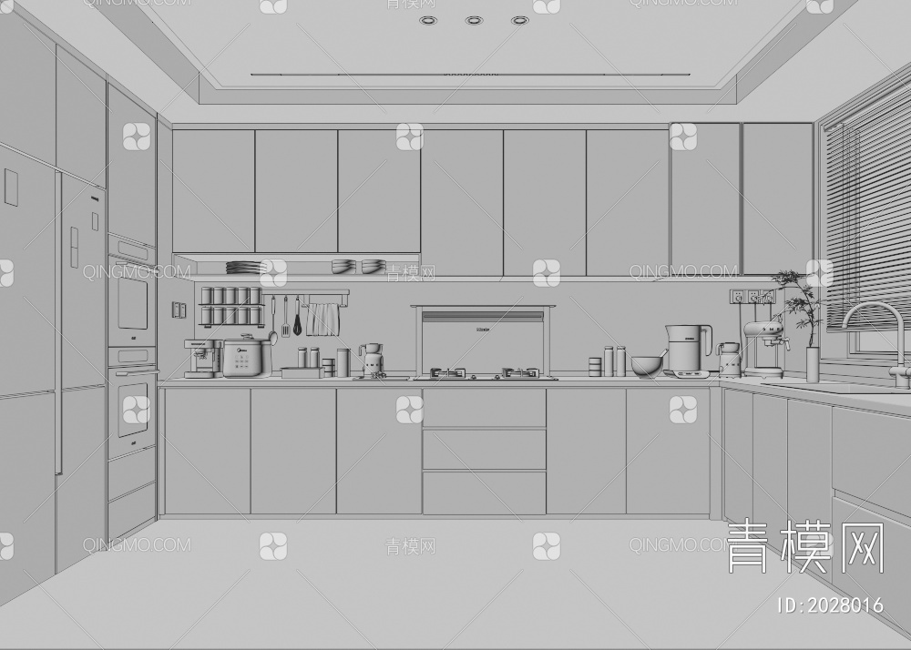 厨房3D模型下载【ID:2028016】