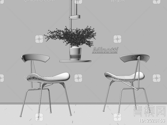 餐椅3D模型下载【ID:2028163】