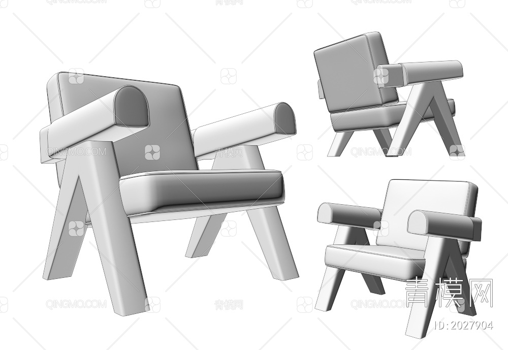 休闲椅3D模型下载【ID:2027904】