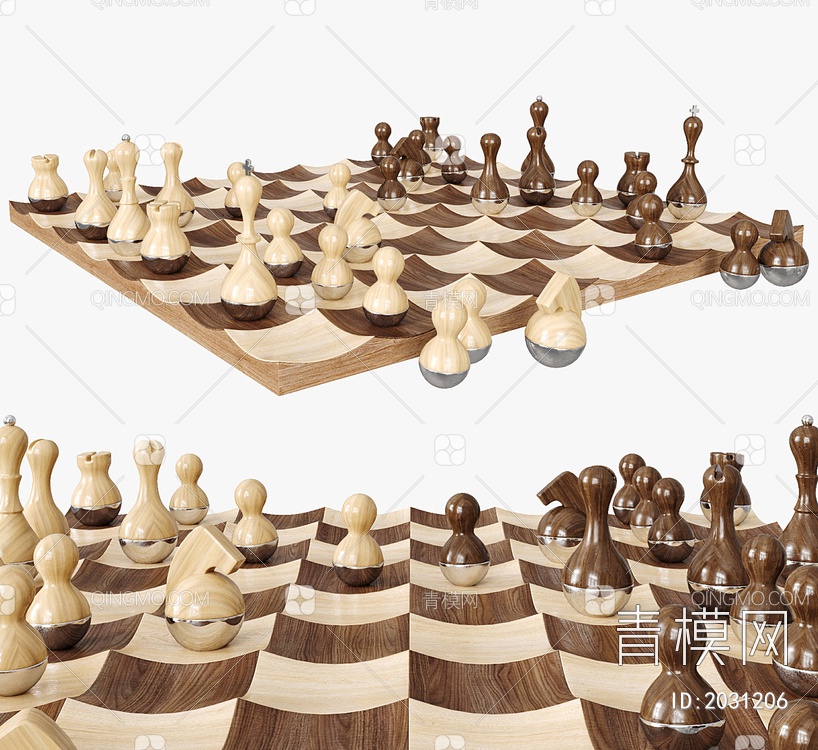 摇摆象棋3D模型下载【ID:2031206】