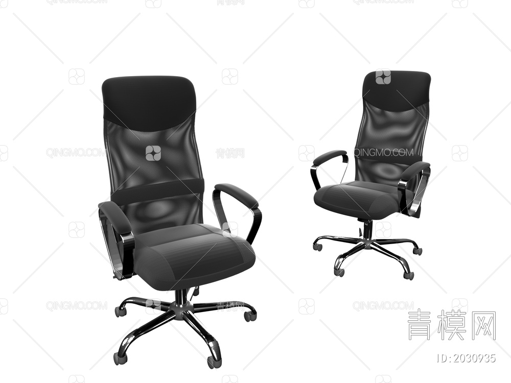 办公椅3D模型下载【ID:2030935】