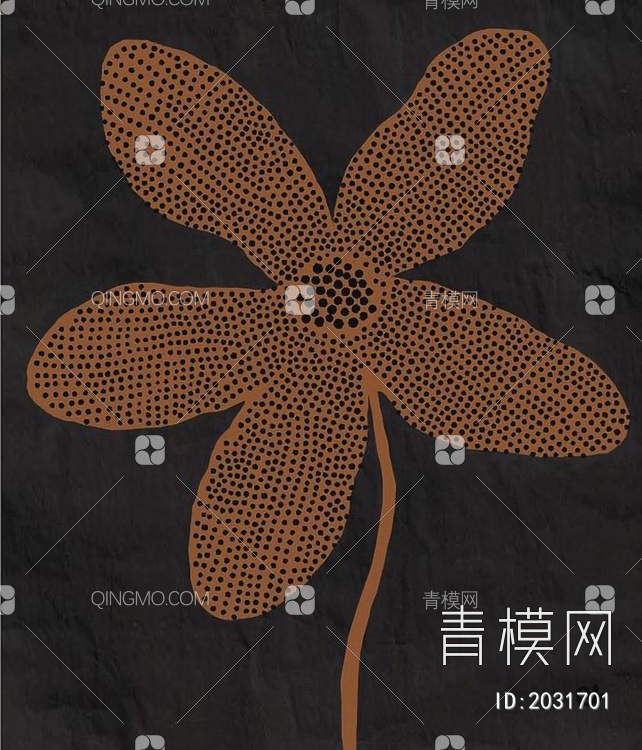 现代植物装饰画贴图下载【ID:2031701】