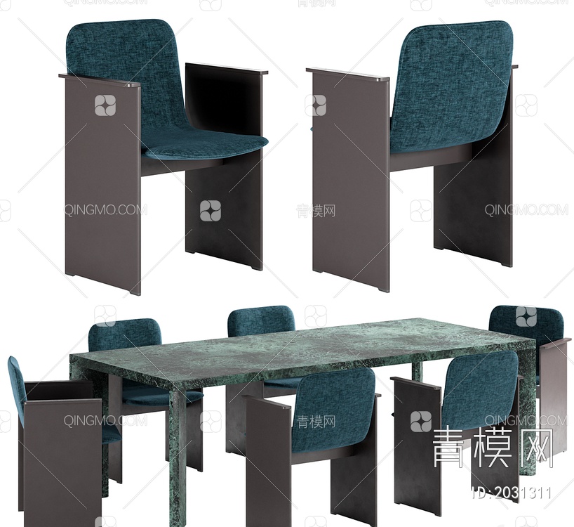 餐桌椅3D模型下载【ID:2031311】
