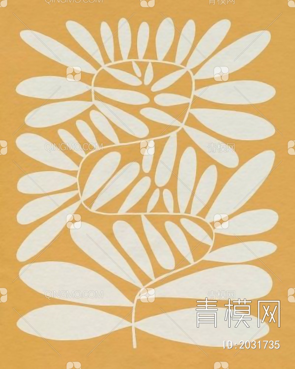 北欧植物装饰画贴图下载【ID:2031735】