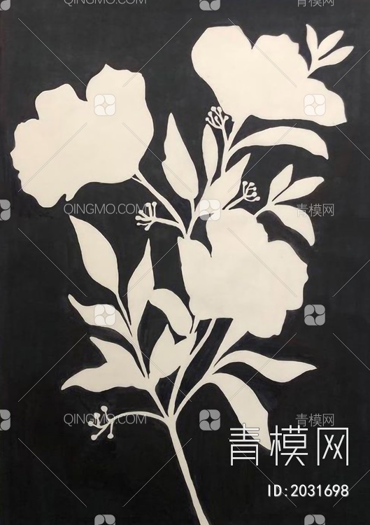 现代植物装饰画贴图下载【ID:2031698】