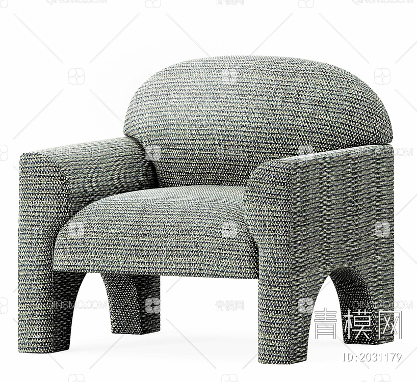 和桶形拱形座椅3D模型下载【ID:2031179】