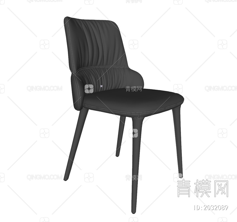 餐椅  单椅SU模型下载【ID:2032089】