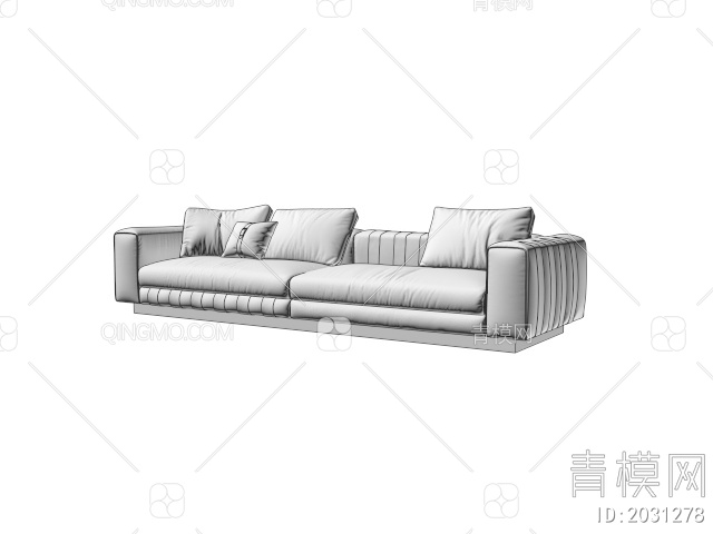 多人沙发3D模型下载【ID:2031278】