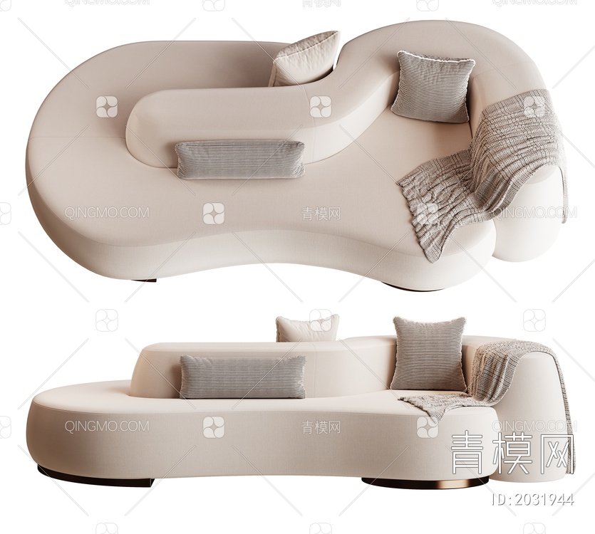 异形沙发  多人沙发3D模型下载【ID:2031944】