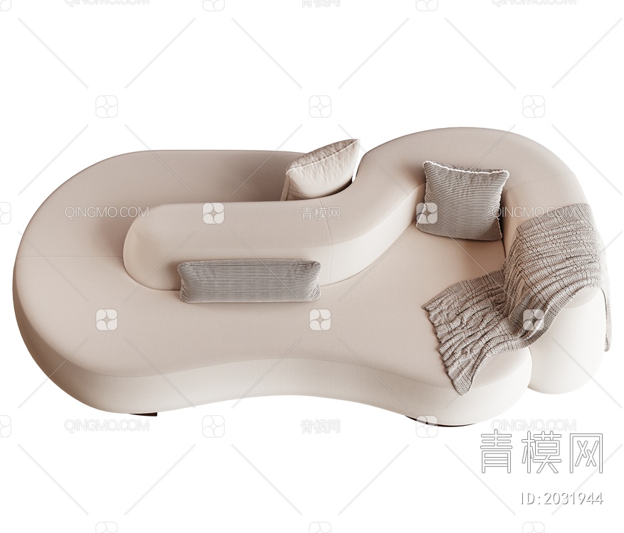 异形沙发  多人沙发3D模型下载【ID:2031944】