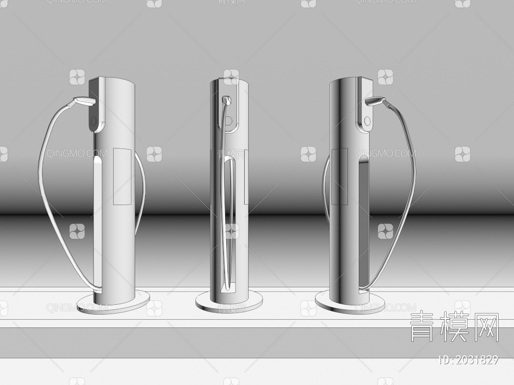 新能源特来电充电桩3D模型下载【ID:2031829】