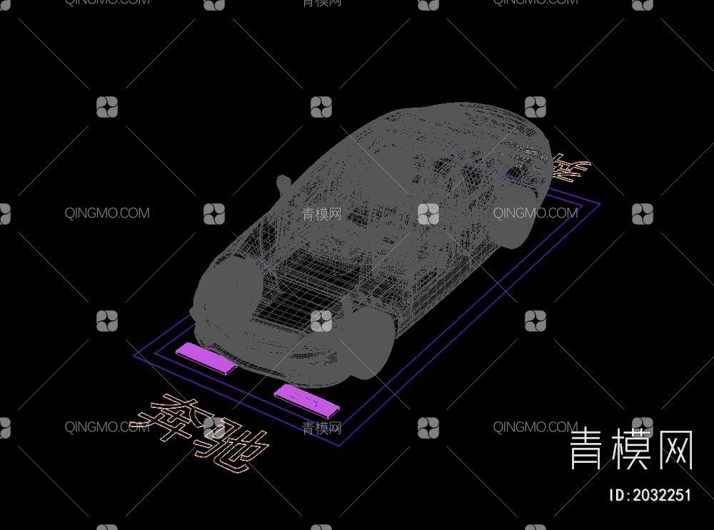 奔驰 豪车 车位3D模型下载【ID:2032251】