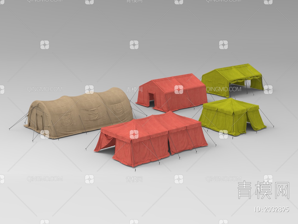 器材 帐篷3D模型下载【ID:2032895】