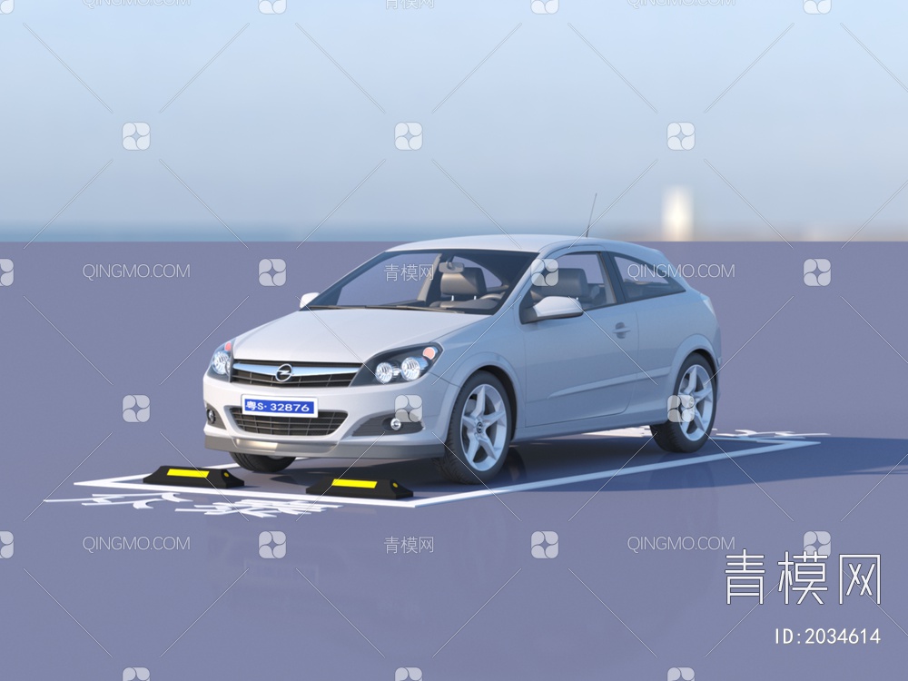 众泰汽车 豪车 车位3D模型下载【ID:2034614】