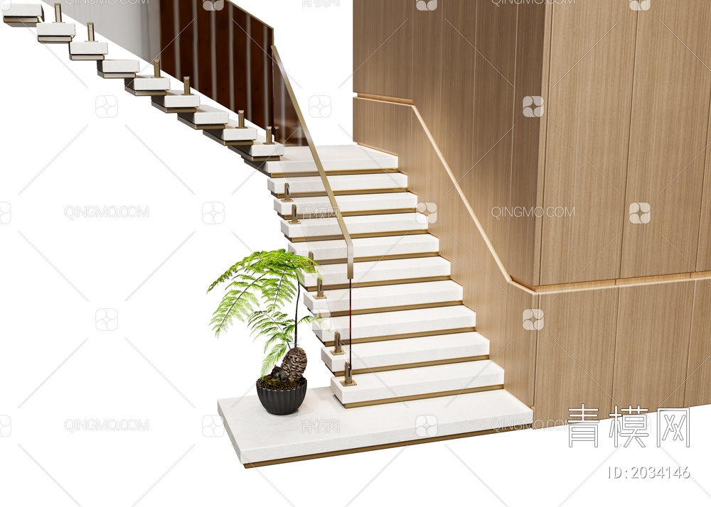 楼梯3D模型下载【ID:2034146】